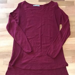 High/low hem sweater dress